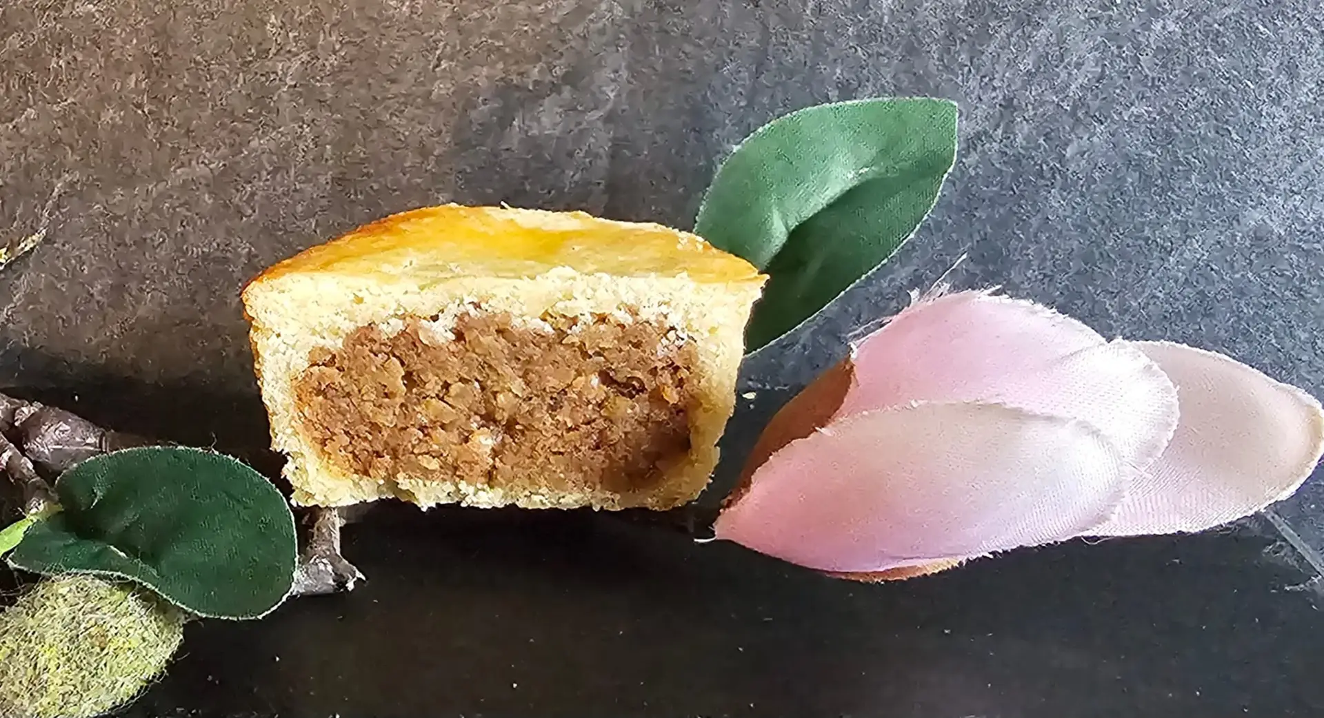 Zauberkern Törtchen im Querschnitt